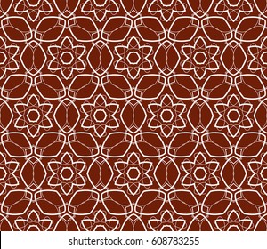 Ornamental seamless pattern. Vector abstract background.