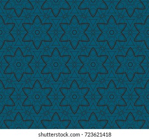 Ornamental seamless pattern. Vector abstract background.