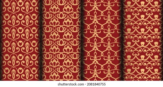 Ornamental seamless pattern vector background