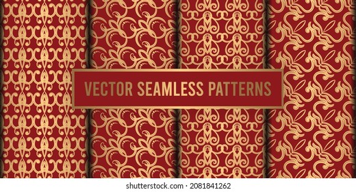 Ornamental seamless pattern vector background