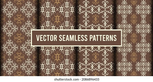 Ornamental seamless pattern vector background