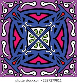 Patrón fundamental sin fisuras. Papel decorativo vectorial. Patrón geométrico rayado. Patrón vertical colorido con paisajes. Diseño para envolver papel, web, cubierta, tela, textil, alfombra