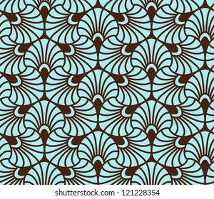 Ornamental seamless pattern. Vector floral background.