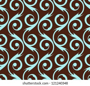 Ornamental seamless pattern. Vector floral background.