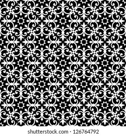 Ornamental seamless pattern. Vector floral background.