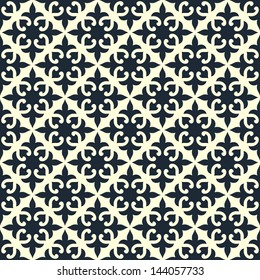 Ornamental seamless pattern. Vector floral background.
