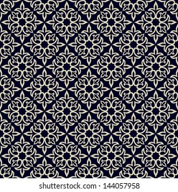 Ornamental seamless pattern. Vector floral background.