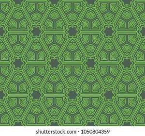Ornamental seamless pattern. Vector geometric background. For wallpaper, design, interior, print