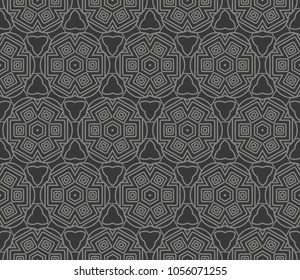 Ornamental seamless pattern. Vector geometric background. For wallpaper, design, interior, print