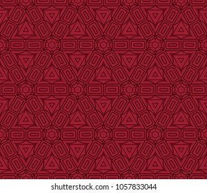 Ornamental seamless pattern. Vector geometric background. For wallpaper, design, interior, print