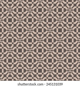 Ornamental seamless pattern. Vector geometric background.