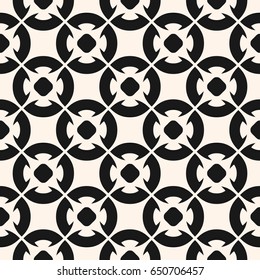 Ornamental seamless pattern, vector geometric floral texture, monochrome ornament, delicate lattice. Abstract repeat background in oriental style. Design for prints, decor, tiling, furniture, fabric