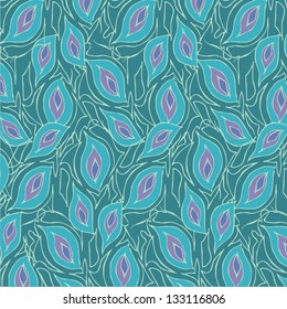 Ornamental seamless pattern. Vector illustration.