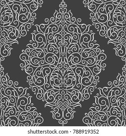 Ornamental seamless pattern. Vintage, paisley elements. Ornament. Traditional, Ethnic, Turkish, Indian motifs. Great for fabric and textile, wallpaper, packaging or any desired idea. 