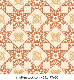 Ornamental seamless pattern in vintage style. Vector background.