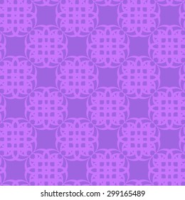 Ornamental seamless pattern in violet color. Abstract background