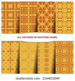 Ornamental seamless pattern.seamless pattern. Abstract seamless geometries pattern. Design for decor, prints, textile, furniture, cloth, digital. Pattern swatches included in the Swatches panel. 