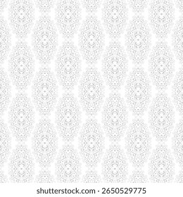 Ornamental Seamless Repetitive Grey Pattern Design with Chevron Accents