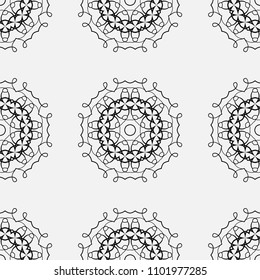 Ornamental seamless retro pattern. Vector abstract background.