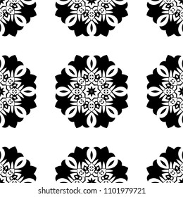 Ornamental seamless retro pattern. Vector abstract background.