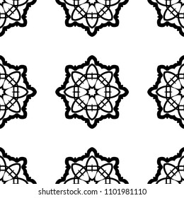 Ornamental seamless retro pattern. Vector abstract background.