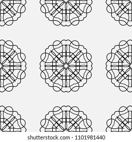 Ornamental seamless retro pattern. Vector abstract background.