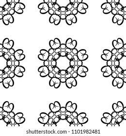 Ornamental seamless retro pattern. Vector abstract background.