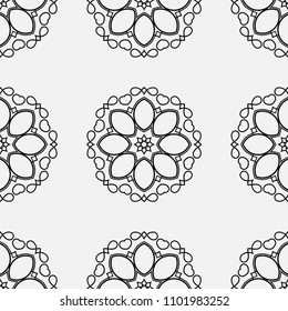Ornamental seamless retro pattern. Vector abstract background.
