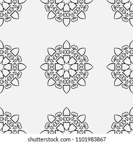 Ornamental seamless retro pattern. Vector abstract background.