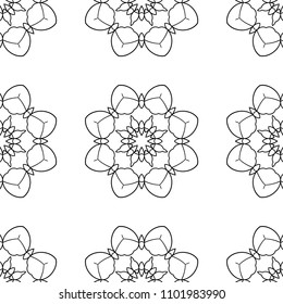 Ornamental seamless retro pattern. Vector abstract background.