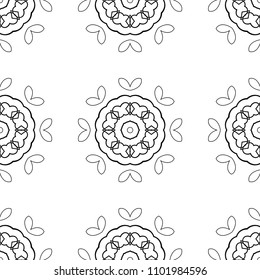 Ornamental seamless retro pattern. Vector abstract background.