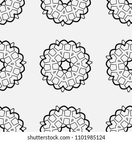 Ornamental seamless retro pattern. Vector abstract background.