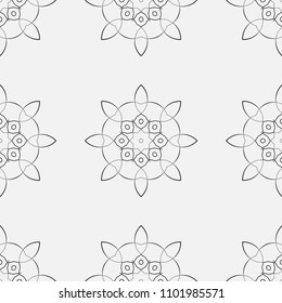Ornamental seamless retro pattern. Vector abstract background.