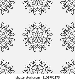 Ornamental seamless retro pattern. Vector abstract background.
