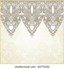 Ornamental seamless stripe, decorative element