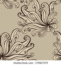 Ornamental seamless vector abstract pattern. Waves texture.
