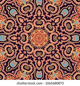 Ornamental seamless vector pattern, oriental style