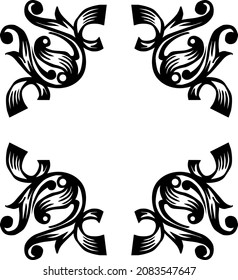 ornamental shapes vector illustration isolated
