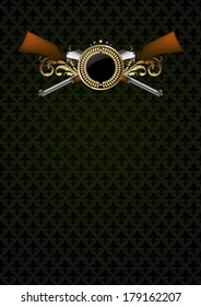 ornamental shield with arms