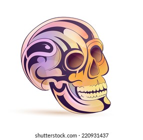 Ornamental skull. EPS-10