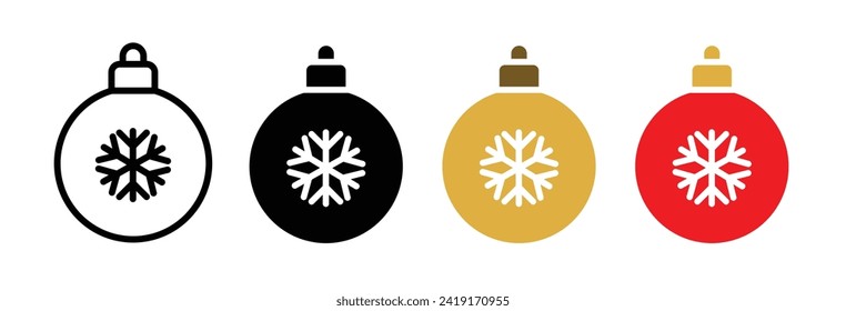 Conjunto de iconos vectores de la esfera ornamental. Símbolo decorativo de vectores en baudible para diseño de interfaz de usuario.