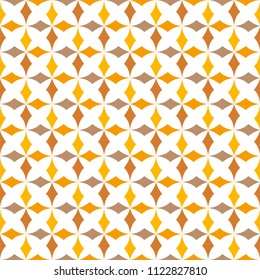 Ornamental star tiles seamless vector pattern. Abstract floral arabesque background.