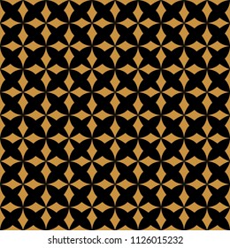 Ornamental star tiles seamless vector pattern. Abstract floral arabesque background.