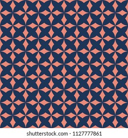 Ornamental star tiles seamless vector pattern. Abstract floral arabesque background.