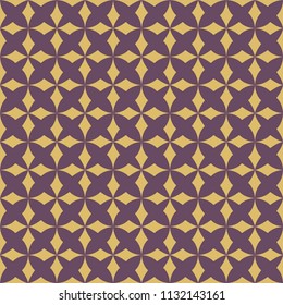 Ornamental star tiles seamless vector pattern. Abstract floral arabesque background.