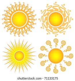 ornamental sun set