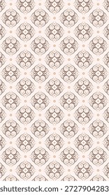 Ornamental Swirl Pattern Seamless Tileable Decorative Motif Textile Background