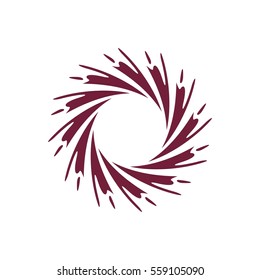 Ornamental Swirl Star Logo Template Illustration Design. Vector EPS 10.