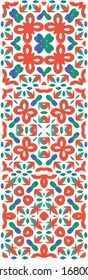Ornamental talavera mexico tiles decor. Set of vector seamless patterns. Geometric design. gorgeous flower folk prints for linens, smartphone cases, scrapbooking, bags or T-shirts.