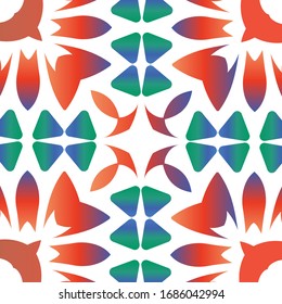Ornamental talavera mexico tiles decor. Vector seamless pattern elements. Minimal design. Red gorgeous flower folk print for linens, smartphone cases, scrapbooking, bags or T-shirts.